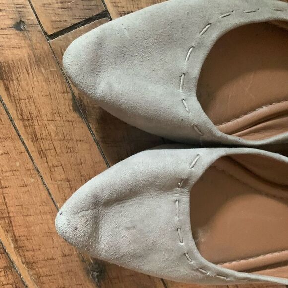 Frye & Co leather normcore size 8 stitched ballet flats - Picture 2 of 5